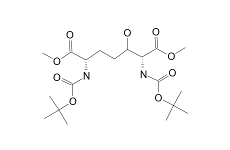 (2R,3S,6S)-2,6-BIS-[(TERT.-BUTOXY)-CARBONYLAMINO]-3-HYDROXYHEPTANDIOIC-ACID-DIMETHYLESTER