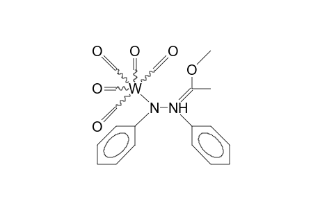 N-(1-Methoxy-ethylidene)-azobenzene tungsten pentacarbonyl complex zwitterion