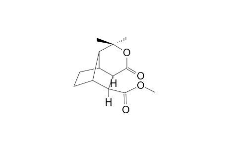 METHYL-(1RS,5RS,6SR,9RS,10SR)-4,4-DIMETHYL-2-OXO-3-OXATRICYCLO-[4.4.0.0]-DECANE-10-CARBOXYLATE