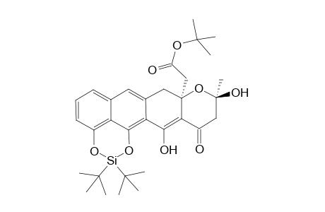 TERT.-BUTYL-2-[2,2-DI-TERT.-BUTYL-9,11-DIHYDROXY-10-(3-OXO-BUTANOYL)-8,9-DIHYDROANTHRA-[1,9-DE]-[1,3,2]-DIOXASILIN-9-YL]-ACETATE