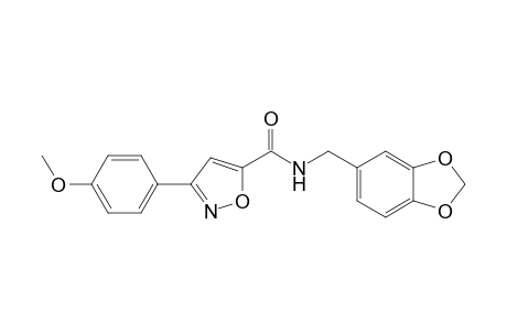 5-isoxazolecarboxamide, N-(1,3-benzodioxol-5-ylmethyl)-3-(4-methoxyphenyl)-