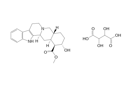 17 alpha-hydroxyyohimban-16 beta-carboxylic acid, methyl ester, tartrate (1.1) salt