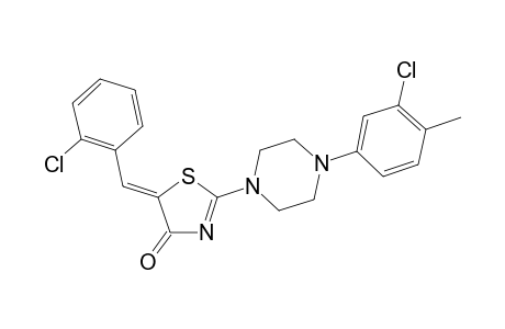 (5Z)-5-(2-chlorobenzylidene)-2-[4-(3-chloro-4-methylphenyl)-1-piperazinyl]-1,3-thiazol-4(5H)-one