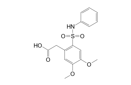 Benzeneacetic acid, 2-phenylaminosulfonyl-4,5-dimethoxy-