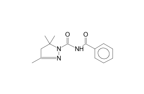 1-BENZOYLAMINOCARBONYL-3,5,5-TRIMETHYL-2-PYRAZOLINE