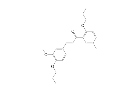 4,2'-bis(N-Propyl)oxy-3-methoxy-5'-methylchalcone (isomer 1)