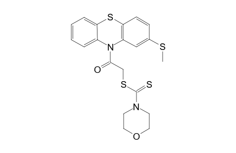 2-(Methylthio)-10-{[(1'-morpholinyl)thiocarbamoyl]thioacetyl}-phenothiazine