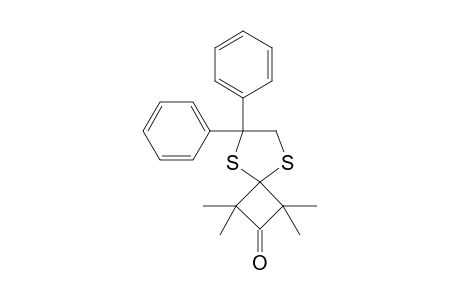 1,1,3,3-tetramethyl-6,6-di(phenyl)-5,8-dithiaspiro[3.4]octan-2-one