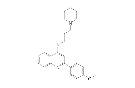 2-(4-Methoxyphenyl)-N-(3-(piperidin-1-yl)propyl)quinolin-4-amine