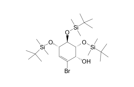 (1S,4S,5R,6S)-2-Bromo-4,5,6-tris-[(1,1-dimethylethyl)dimethylsiloxy)-2-cyclohexen-1-ol