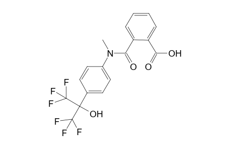 2-[methyl-[4-[2,2,2-trifluoro-1-hydroxy-1-(trifluoromethyl)ethyl]phenyl]carbamoyl]benzoic acid