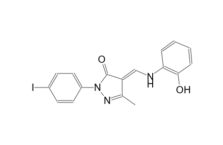 (4E)-4-[(2-hydroxyanilino)methylene]-2-(4-iodophenyl)-5-methyl-2,4-dihydro-3H-pyrazol-3-one