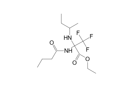 Ethyl 2-(sec-butylamino)-2-(butyrylamino)-3,3,3-trifluoropropanoate
