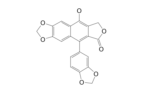 5-(1,3-Benzodioxol-5-yl)-9-hydroxyfuro[3',4':6,7]naphtho[2,3-d][1,3]dioxol]-6(8H)-one (taiwanin E)