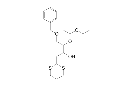 2-Butanol, 4-benzyloxy-1-(1,3-dithian-2-yl)-3-(1-ethoxyethoxy)-