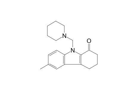 1H-carbazol-1-one, 2,3,4,9-tetrahydro-6-methyl-9-(1-piperidinylmethyl)-