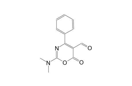 2-(dimethylamino)-6-oxo-4-phenyl-6H-1,3-oxazine-5-carbaldehyde