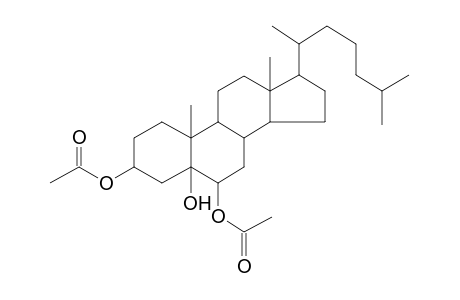 3-(Acetyloxy)-5-hydroxycholestan-6-yl acetate