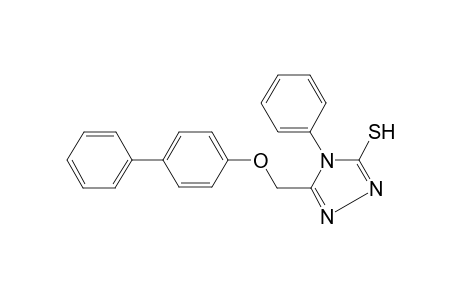 s-Triazole-2-thiol, 5-(4-biphenylyloxymethyl)-1-phenyl-