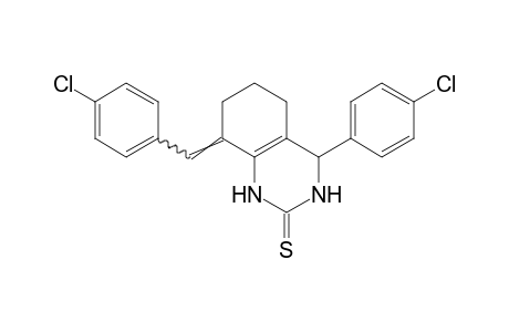 8-(p-chlorobenzylidene)-4-(p-chlorophenyl)-3,4,5,6,7,8-hexahydro-2(1H)-quinazolinethione