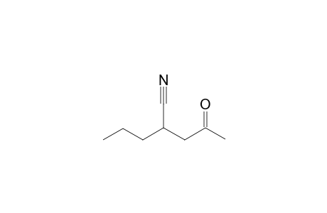 4-Oxo-2-propylpentanenitrile