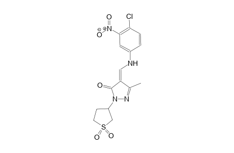 3H-pyrazol-3-one, 4-[[(4-chloro-3-nitrophenyl)amino]methylene]-2,4-dihydro-5-methyl-2-(tetrahydro-1,1-dioxido-3-thienyl)-, (4E)-