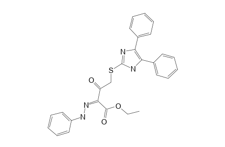 4-(4,5-Diphenyl-1H-imidazol-2-ylsulfanyl)-3-oxo-2-(phenyl-hydrazono)-butyric acid, ethyl ester