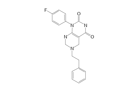 Pyrimido[4,5-d]pyrimidine-2,4(1H,3H)-dione, 1-(4-fluorophenyl)-5,6,7,8-tetrahydro-6-(2-phenylethyl)-