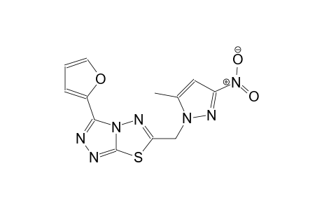 3-(2-furyl)-6-[(5-methyl-3-nitro-1H-pyrazol-1-yl)methyl][1,2,4]triazolo[3,4-b][1,3,4]thiadiazole