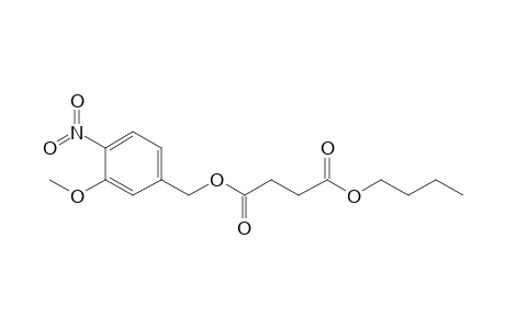 Succinic acid, butyl 3-methoxy-4-nitrobenzyl ester