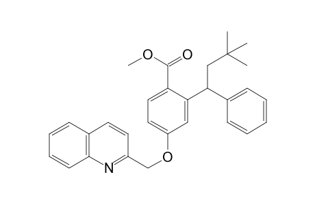 methyl 2-[(3,3-dimethyl-1-phenyl-butyl]-4-(2-quinolylmethoxy)benzoate