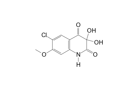 6-CHLORO-3,3-DIHYDROXY-7-METHOXY-2,4(1H,3H)-QUINOLINEDIONE