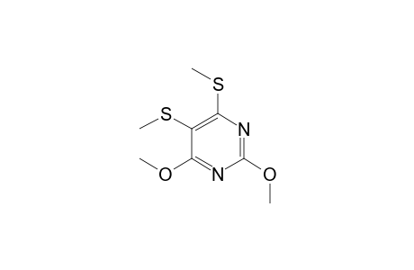 Pyrimidine, 2,4-dimethoxy-5,6-bis(methylthio)-