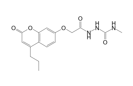 4-methyl-1-{[(2-oxo-4-propionyl-2H-1-benzopyran-7-yl)oxy]acetyl}hydrazine