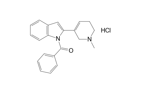 1-benzoyl-2-(1-methyl-1,2,3,6-tetrahydro-3-pyridyl)indole, monohydrochloride