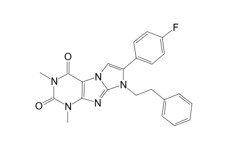 7-(4-Fluorophenyl)-1,3-dimethyl-8-(2-phenylethyl)-1H-imidazo[2,1-f]purine-2,4(3H,8H)-dione