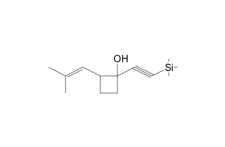 2-(2-Methyl-1-propenyl)-1-[(trimethylsilyl)ethynyl]cyclobutanol