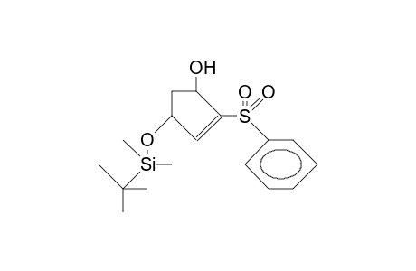 (1R,4R)-trans-4-(tert.-Butyldimethylsiloxy)-1-hydroxy-2-(phenylsulfonyl)-2-cyclopentene