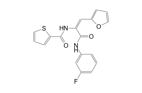 N-[(E)-1-[(3-fluoroanilino)carbonyl]-2-(2-furyl)ethenyl]-2-thiophenecarboxamide