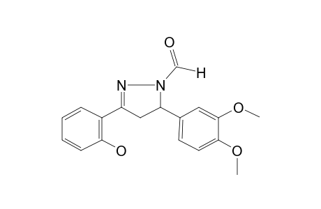 5-(3,4-Dimethoxyphenyl)-3-(2-hydroxyphenyl)-4,5-dihydropyrazole-1-carbaldehyde