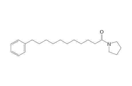 11-Phenyl-undecanoic acid, pyrrolidide