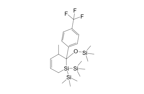 1,1-Bis(Trimethylsilyl)-2-[p-(trifluoromethyl)phenyl]-2-(trimethylsilyloxy)-3-methyl-1-silacyclohex-4-ene