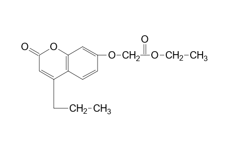 [(2-oxo-4-propyl-2H-1-benzopyran-7-yl)oxy]acetic acid, ethyl ester