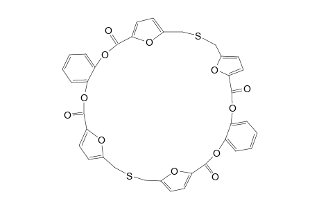 5,5"':5',5"-BIS-[o-PHENYLENE-BIS-(OXYCARBONYL)]-2,2':2",2"'-BIS-(THIODIMETHYLENE-DIFURYLO)-PHANE