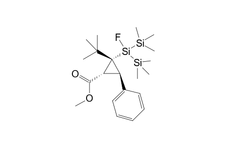 Methyl 2-tert-butyl-2-(1'-fluoro-1',1'-bistrimethylsilyl)silyl-3-phenylcyclopropane carboxylate