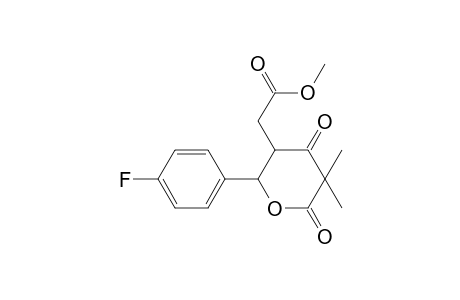 Methyl 2-[2-(4-fluorophenyl)-5,5-dimethyl-4,6-dioxooxan-3-yl]acetate