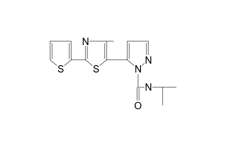 N-isopropyl-5-[4-methyl-2-(2-thienyl)-5-thiazolyl]pyrazole-1-carboxamide