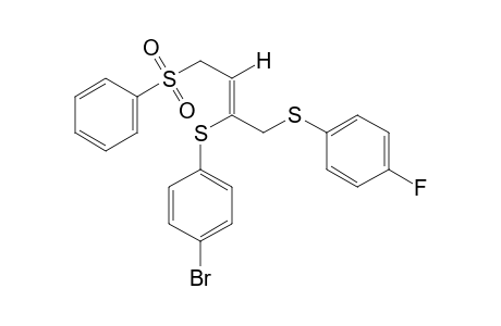 (Z)-2-[(p-bromophenyl)thio]-1-[(p-fluorophenyl)thio]-4-(phenylsulfonyl)-2-butene