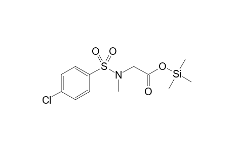 [(4-Chlorophenyl)sulfonyl](methyl)amino]acetic acid, o-tms