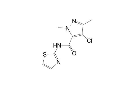 4-chloro-1,3-dimethyl-N-(1,3-thiazol-2-yl)-1H-pyrazole-5-carboxamide